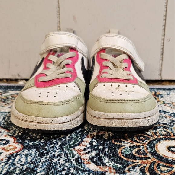 NIKE COURT BOROUGH LOW RECRAFT PS Kids Sneakers, DV5457 108 White/D - Picture 2 of 11